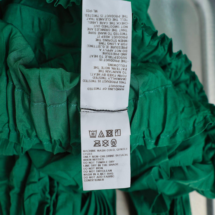 Club21 - me ISSEY MIYAKE - Whipped Pleats Bottom Pants - PLEATED PANTS - Jade Green