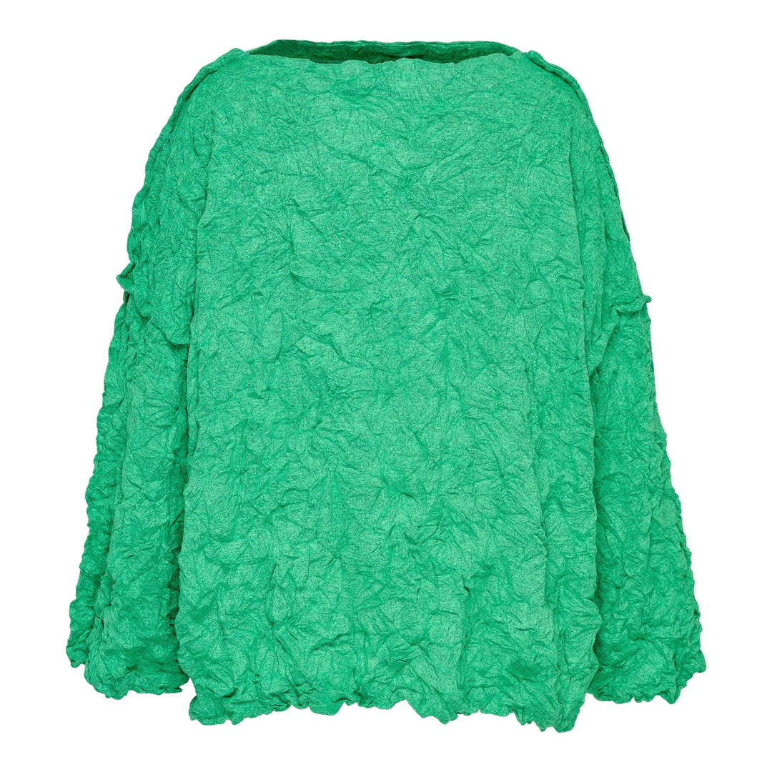Club21 - me ISSEY MIYAKE - Wool Like Meringue Top - WOVEN TOPS - Cobalt Green