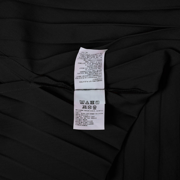 Club21 - me ISSEY MIYAKE - Zig Zag Pleats Short Sleeve High Neck Top - PLEATED TOPS - Black