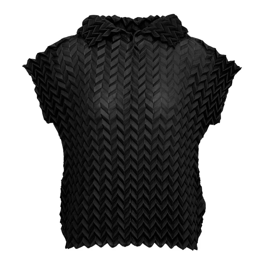 Zig Zag Pleats Top