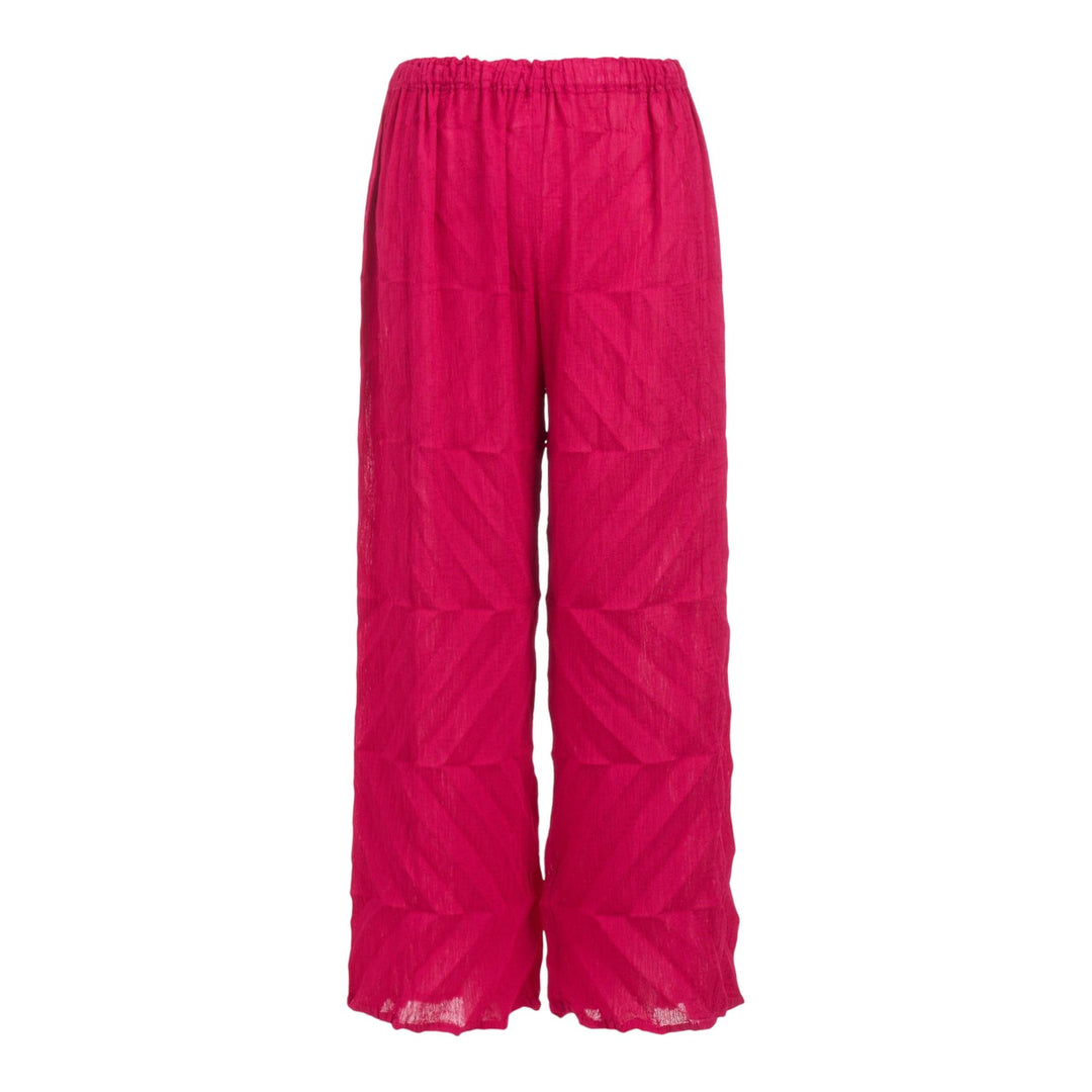 Club21 - me ISSEY MIYAKE - Zig Zag See-Through Crepe Pant - PANTS - Pink