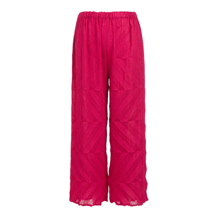 Club21 - me ISSEY MIYAKE - Zig Zag See-Through Crepe Pant - PANTS - Pink