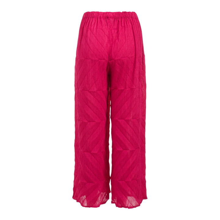 Club21 - me ISSEY MIYAKE - Zig Zag See-Through Crepe Pant - PANTS - Pink