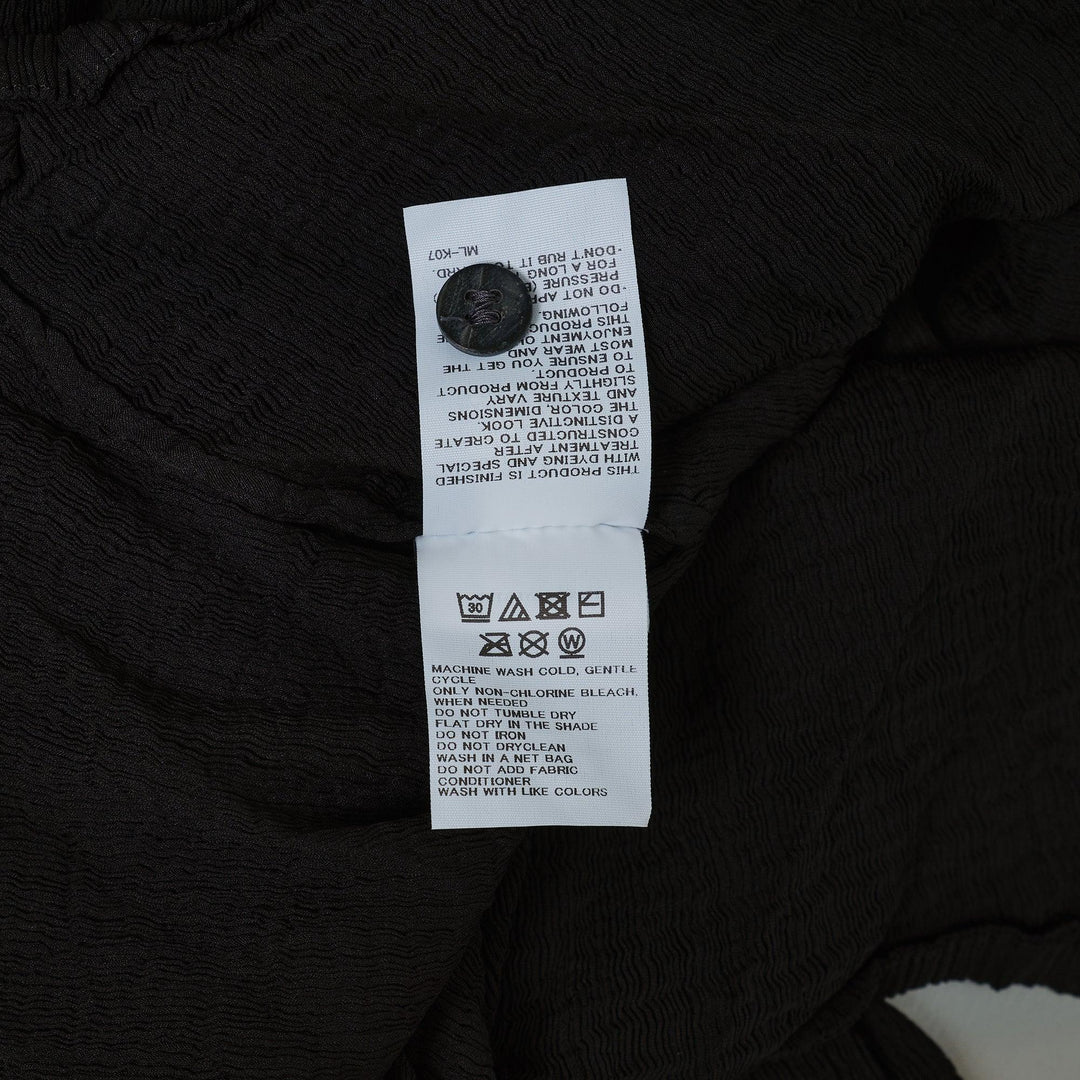 Club21 - me ISSEY MIYAKE - Zig Zag See-Thru Crepe Cardigan - CARDIGANS - Black