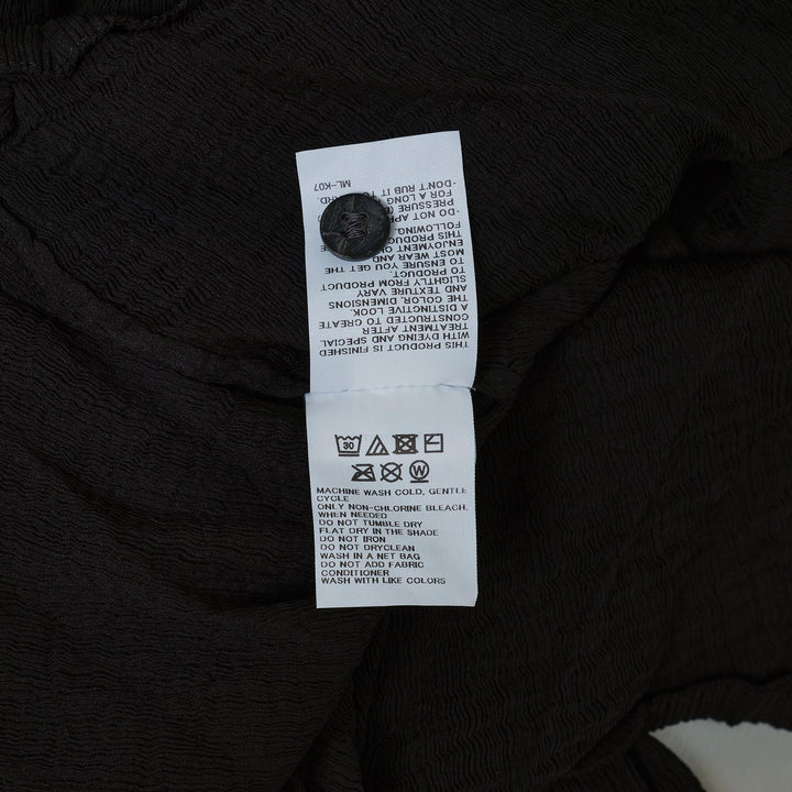Club21 - me ISSEY MIYAKE - Zig Zag See-Thru Crepe Cardigan - CARDIGANS - Black