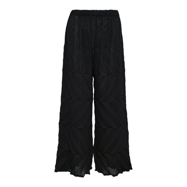 Club21 - me ISSEY MIYAKE - Zig Zag See-Thru Crepe Pants - WOVEN PANTS - Black
