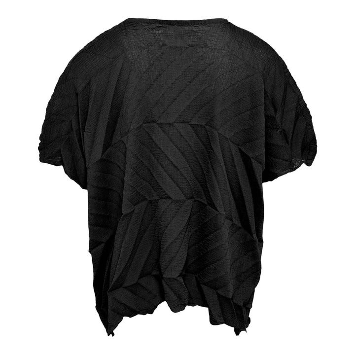 Club21 - me ISSEY MIYAKE - Zig Zag See-Thru Crepe Top - WOVEN TOPS - Black