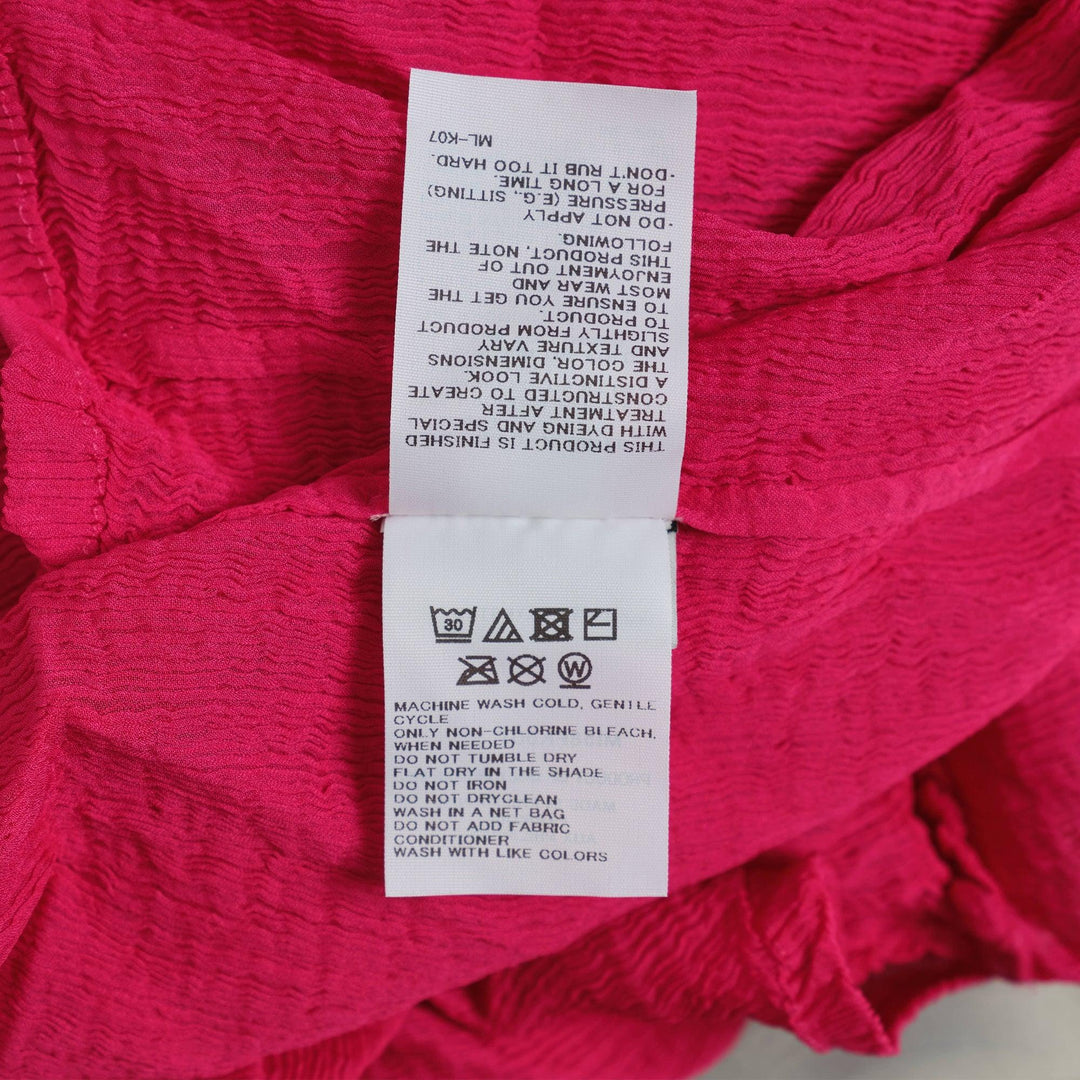 Club21 - me ISSEY MIYAKE - Zig Zag See-Thru Crepe Top - WOVEN TOPS - Hot Pink