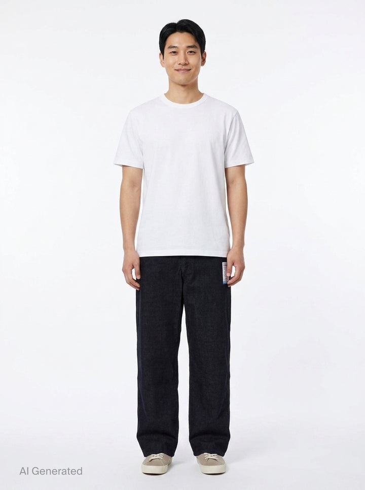 Corduroy Wide Straight Pants | Mihara Yasuhiro | Club21 - front