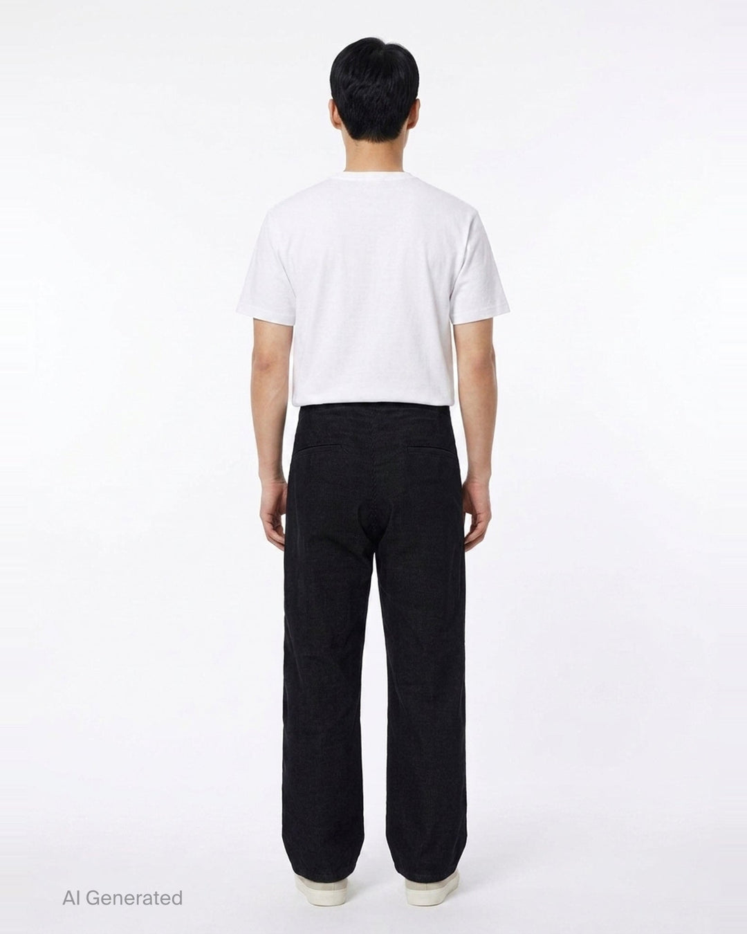 Corduroy Wide Straight Pants | Mihara Yasuhiro | Club21 - back