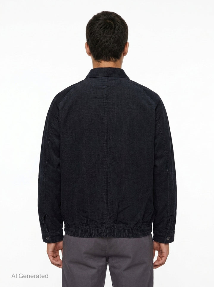 Corduroy Zip Blouson | Mihara Yasuhiro | Club21 - back