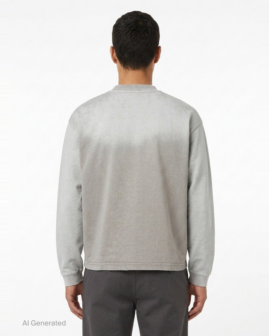 Distressed Long Sleeve Tee | Mihara Yasuhiro | Club21 - back