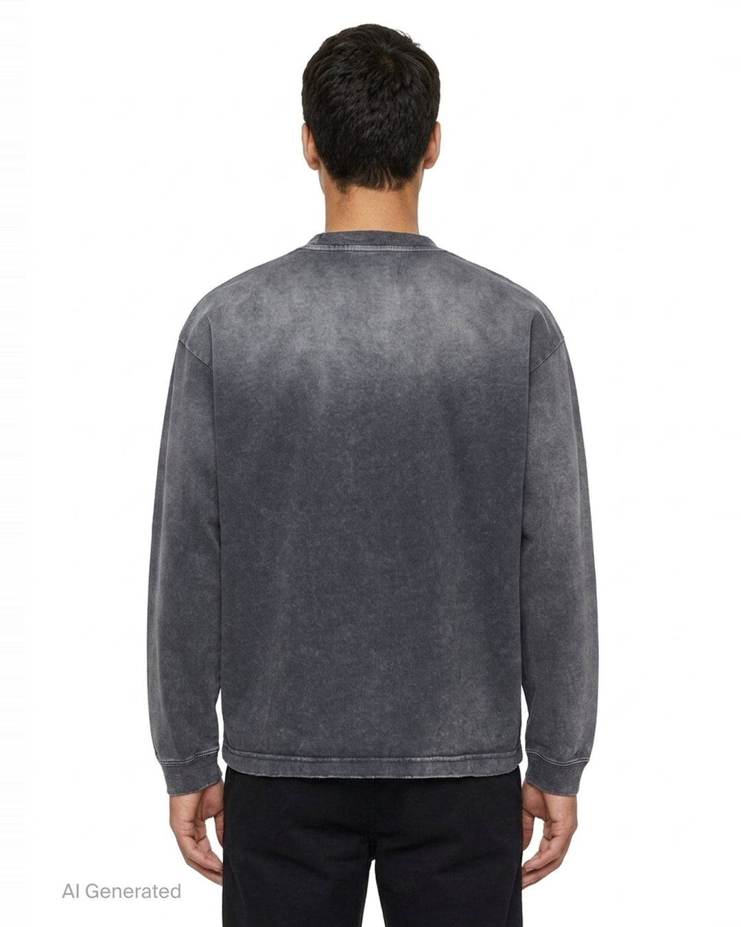 Distressed Long Sleeve Tee | Mihara Yasuhiro | Club21 - back