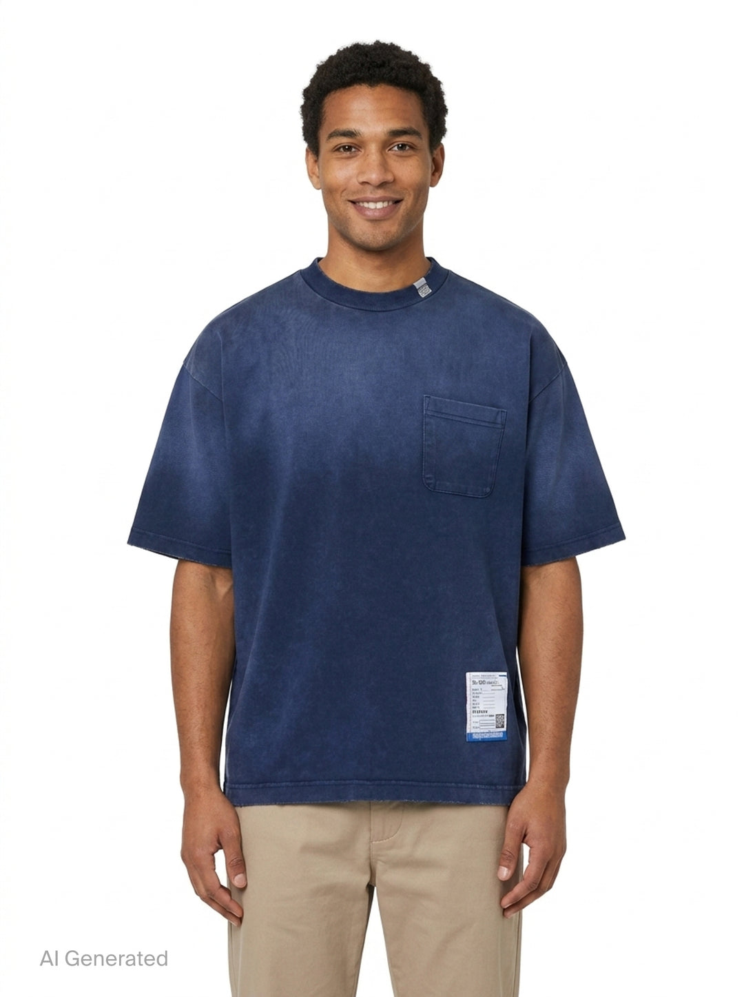 Distressed Short Sleeve Tee | Mihara Yasuhiro | Club21 - front