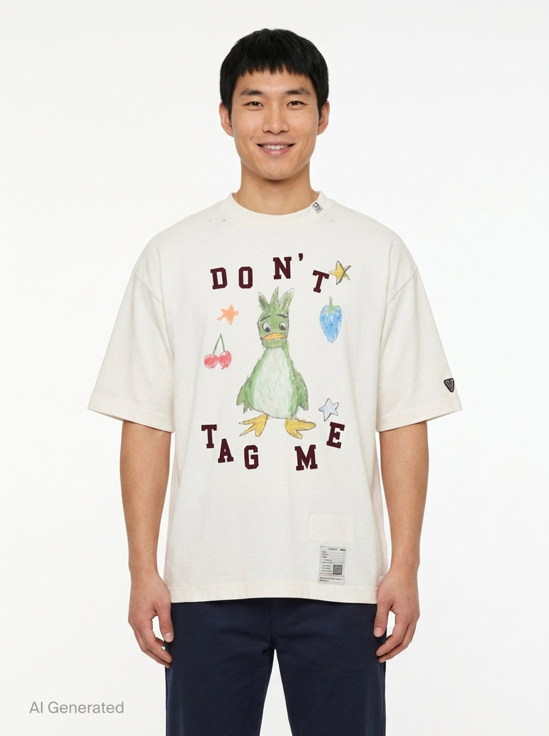 Don't Tag Me Kids Doodle Tee | Mihara Yasuhiro | Club21 - front