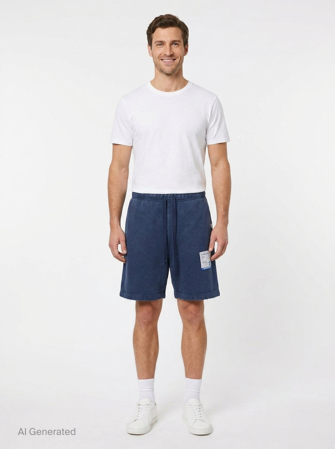 French Terry Distressed Shorts | Mihara Yasuhiro | Club21 - front