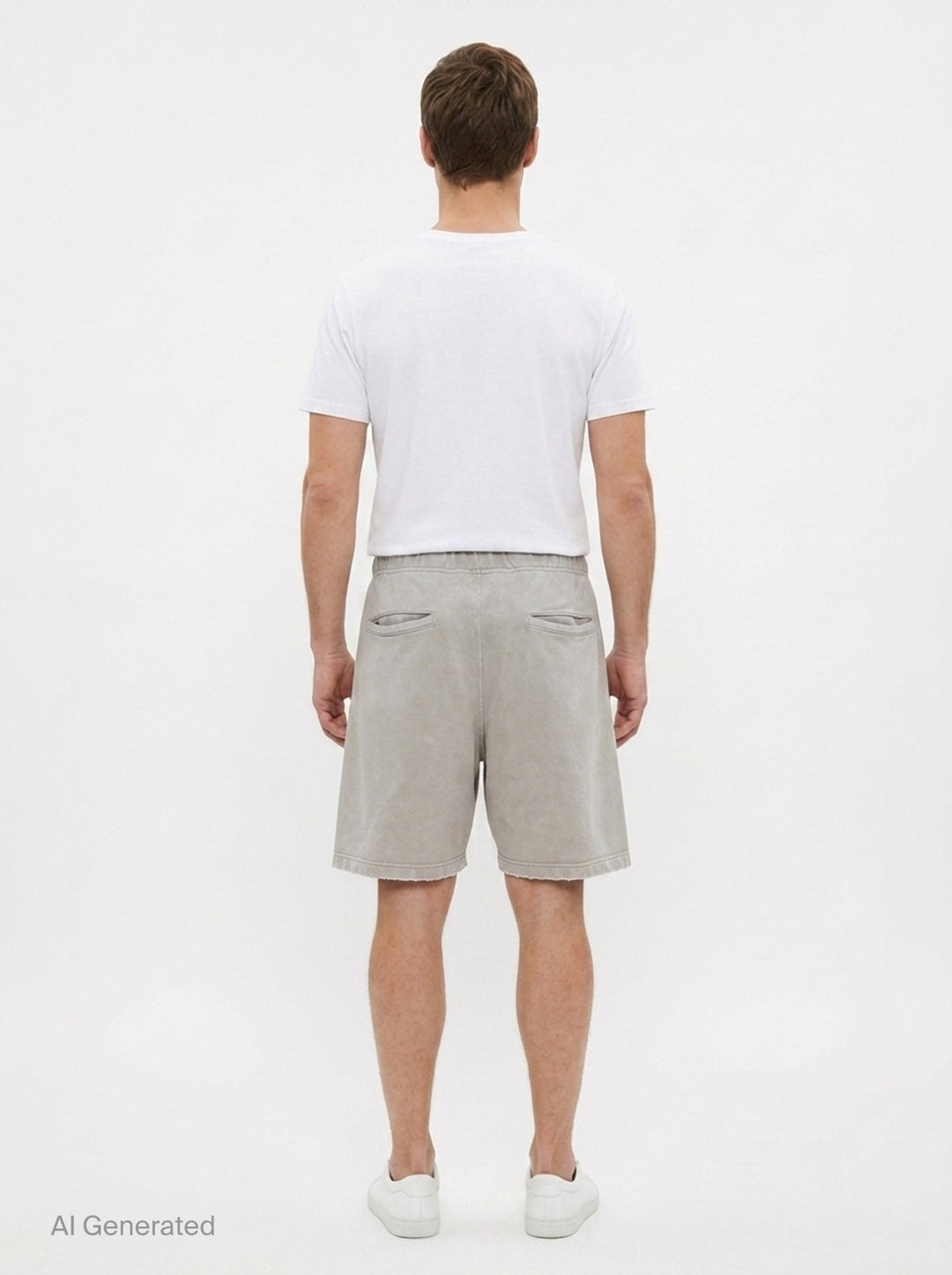 French Terry Distressed Shorts | Mihara Yasuhiro | Club21 - back