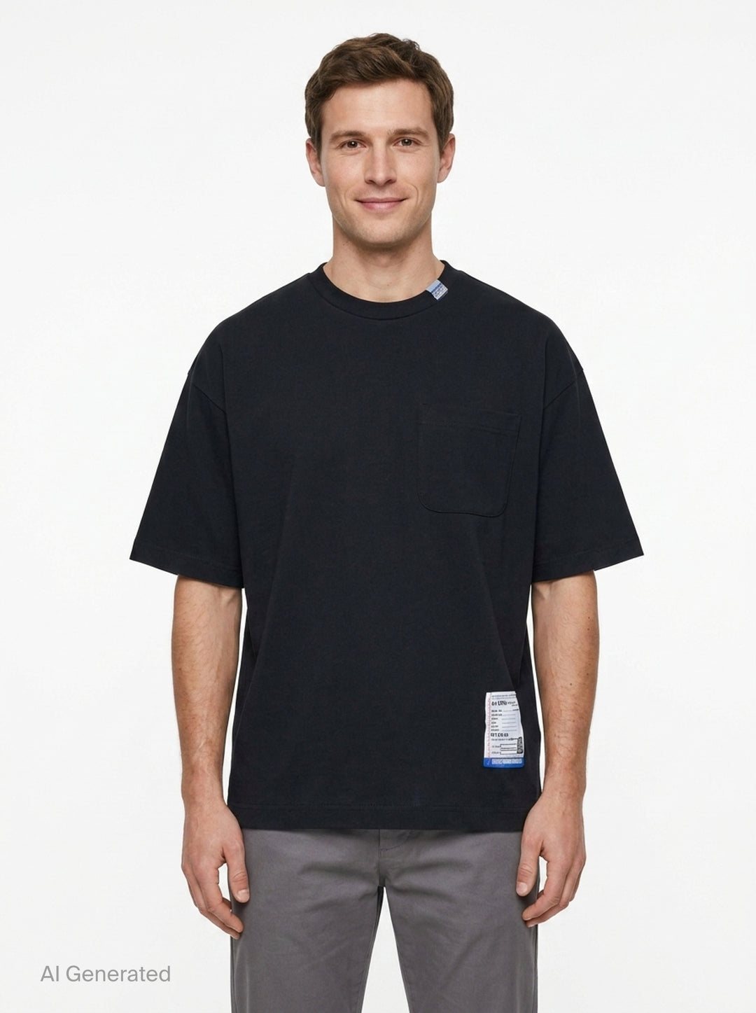 Heavy Weight Jersey Short Sleeve Pocket Tee | Mihara Yasuhiro | Club21 - front