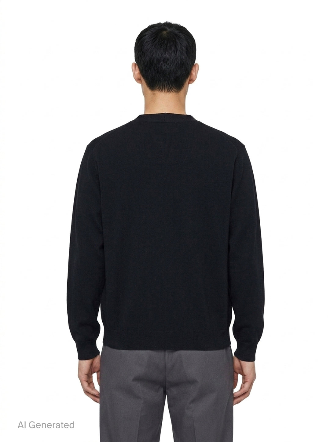 Milan Rib Knit Cardigan | Mihara Yasuhiro | Club21 - back