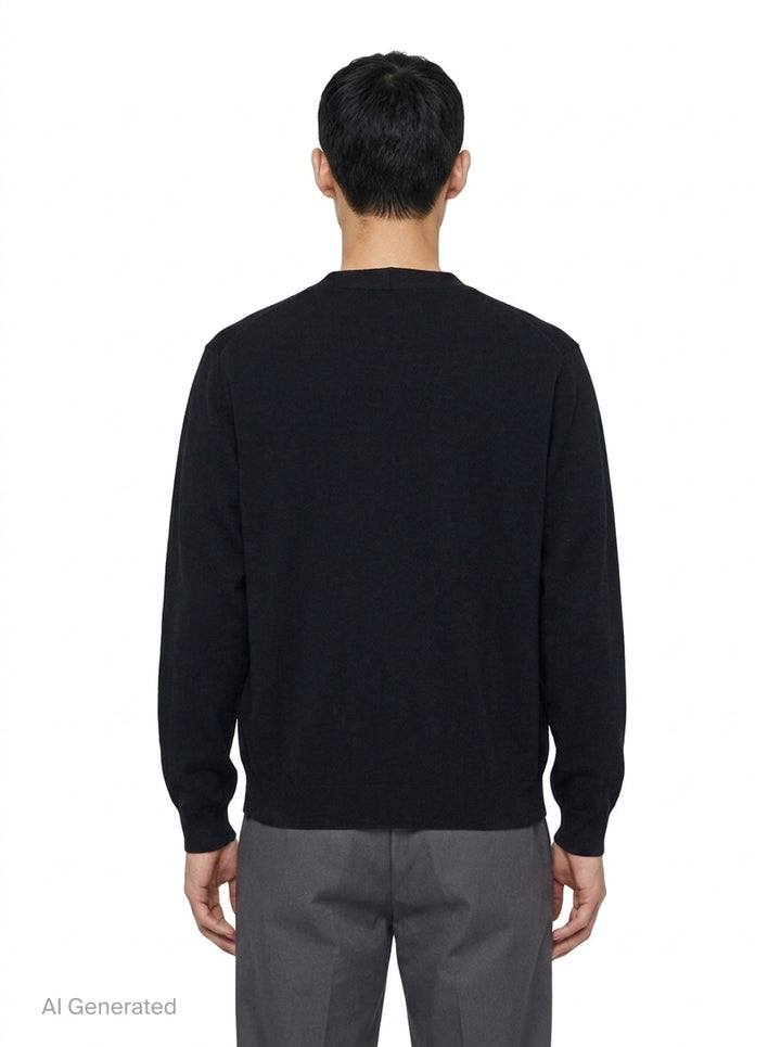 Milan Rib Knit Cardigan | Mihara Yasuhiro | Club21 - back