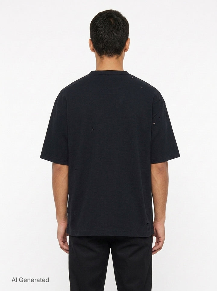 Thermal Combined Distressed Tee | Mihara Yasuhiro | Club21 - back