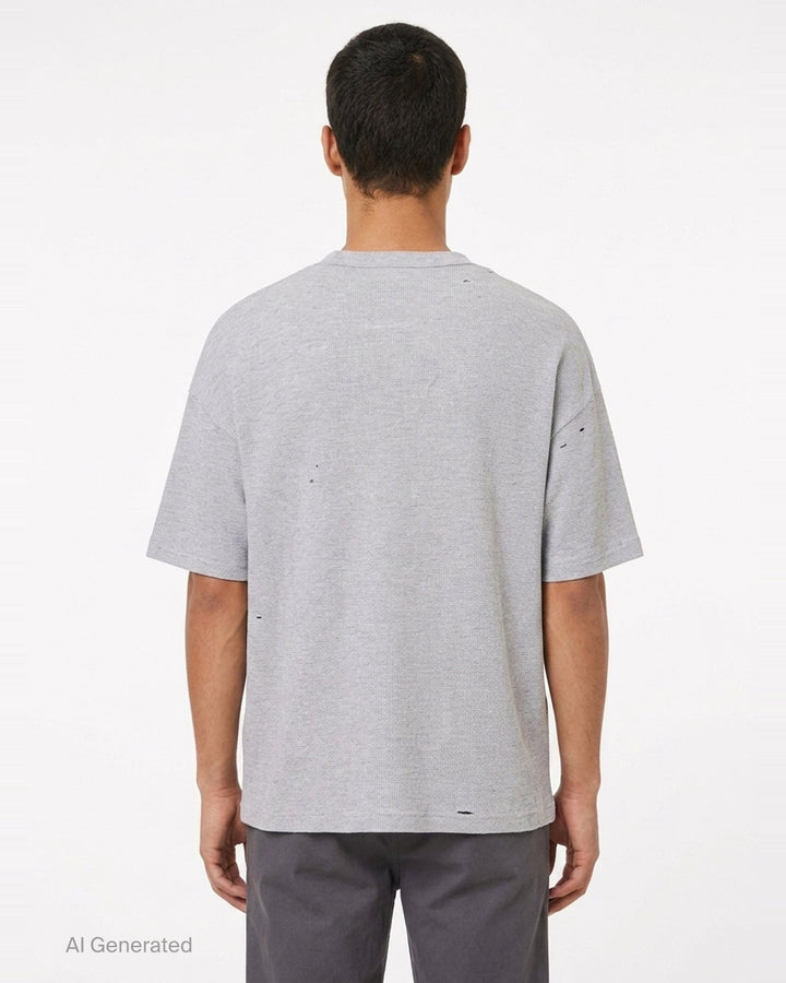 Thermal Combined Distressed Tee | Mihara Yasuhiro | Club21 - back