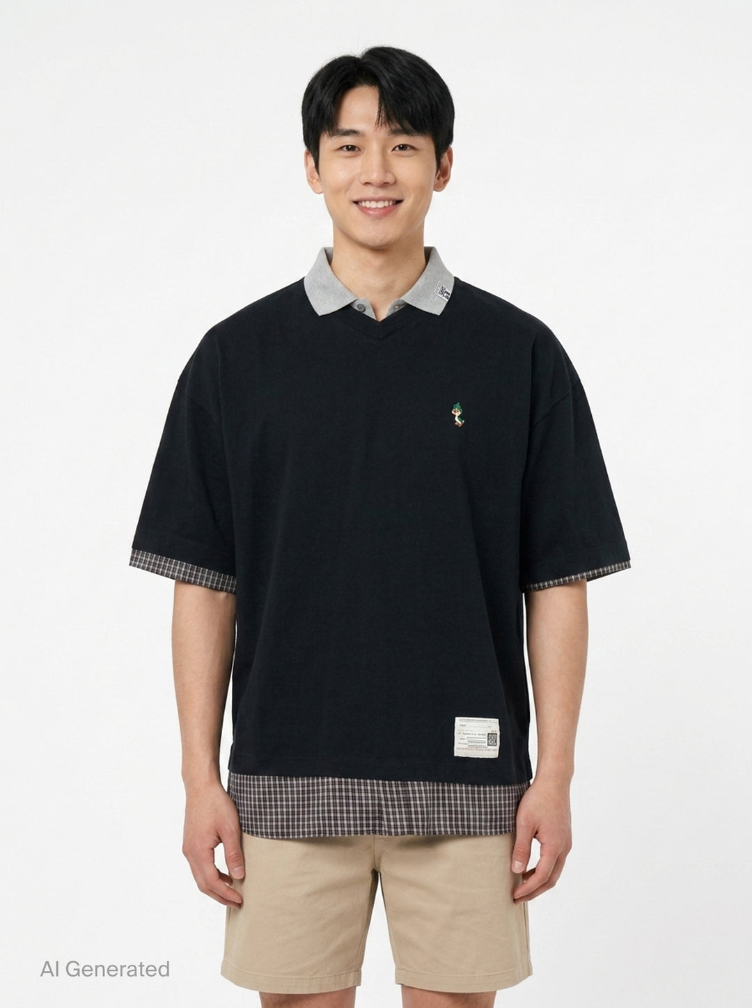 Triple Layered Polo Tee | Mihara Yasuhiro | Club21 - front