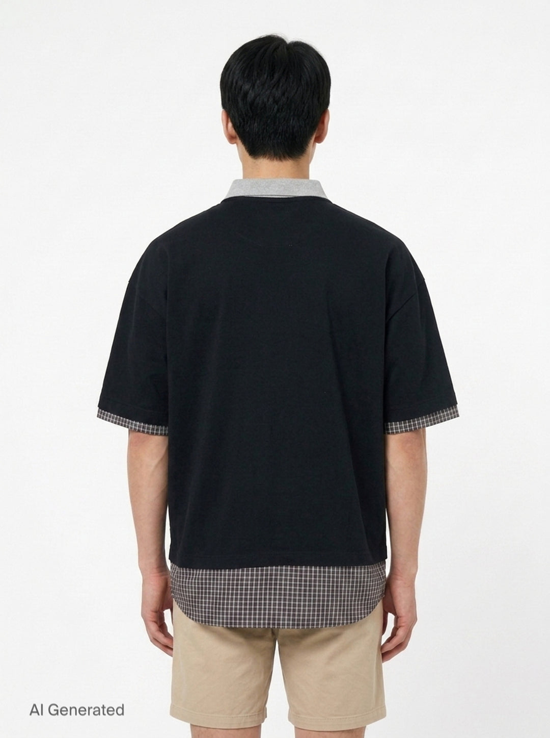 Triple Layered Polo Tee | Mihara Yasuhiro | Club21 - back