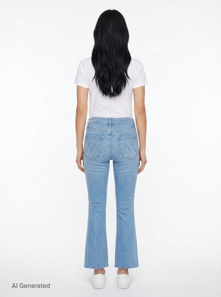 Outsider Flood Fray Jeans | Mother | Club21 - back