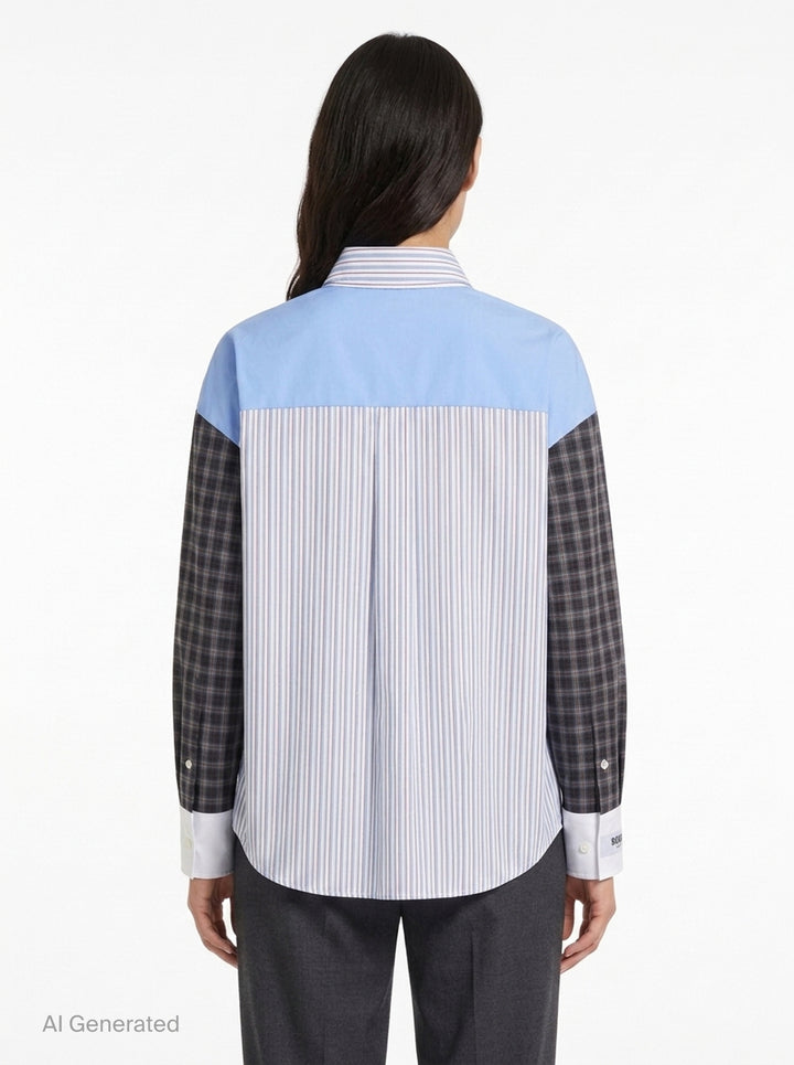 Colour Block Long Sleeve Top | MSGM | Club21 - back