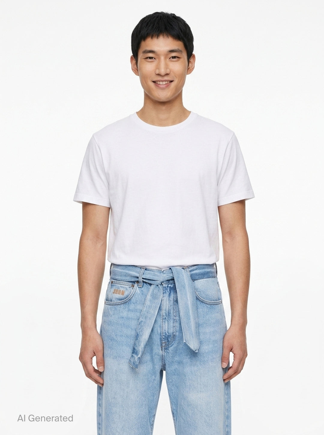 Jeans With Belt Straps | MSGM | Club21 - front