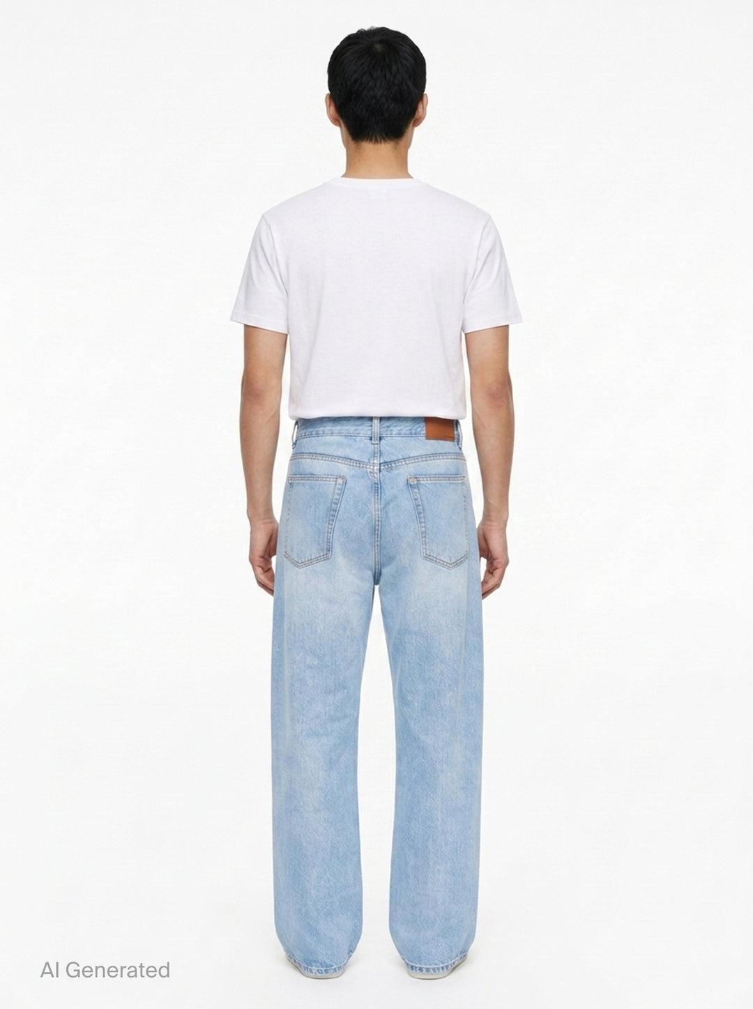 Jeans With Belt Straps | MSGM | Club21 - back