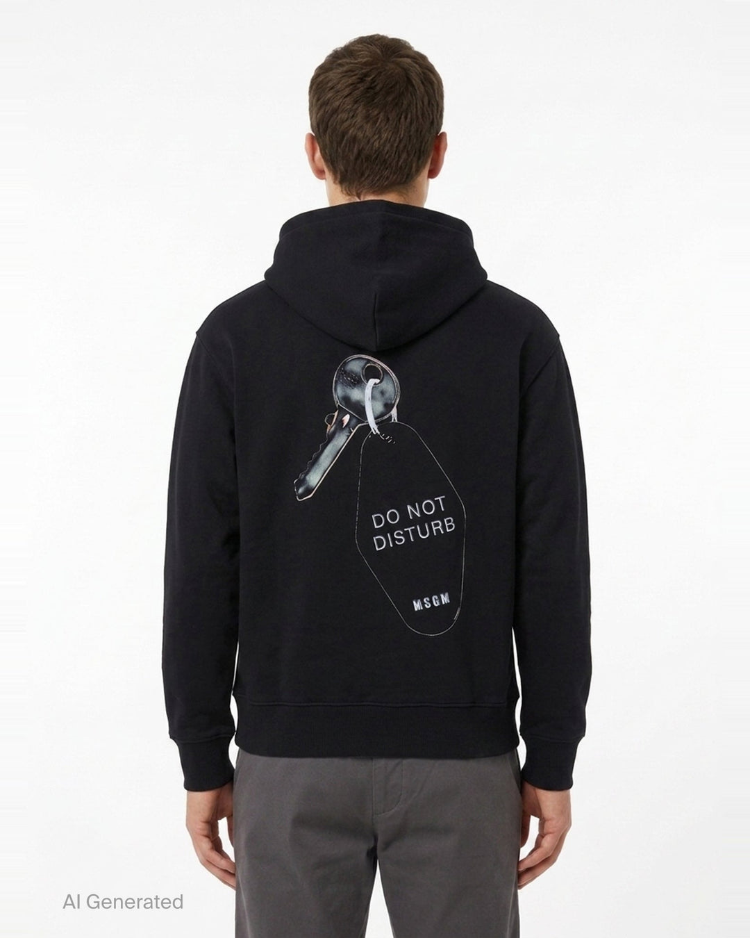 Micro Logo Pullover Hoodie | MSGM | Club21 - back