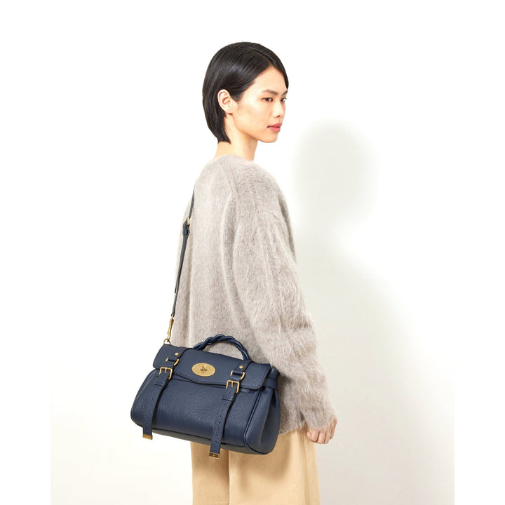Alexa Heavy Grain Medium Satchel | Mulberry | Club21 - packshot