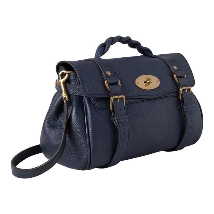 Alexa Heavy Grain Medium Satchel | Mulberry | Club21 - packshot