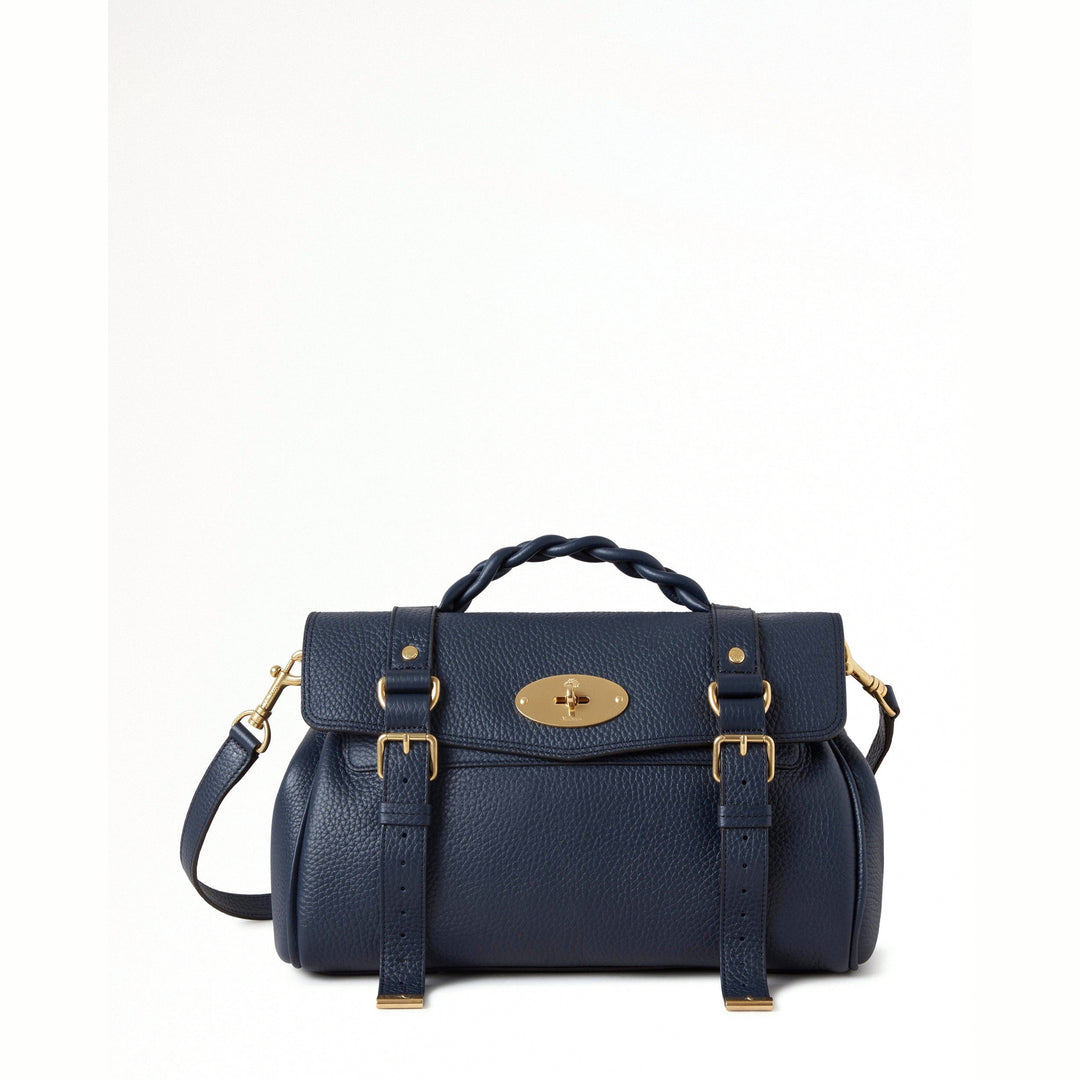 Alexa Heavy Grain Medium Satchel | Mulberry | Club21 - packshot