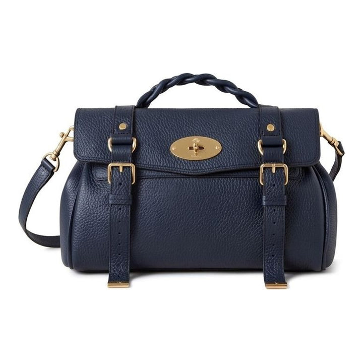 Alexa Heavy Grain Medium Satchel | Mulberry | Club21 - packshot