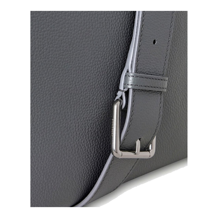 Mulberry Antony Medium Crossbody Bag in navy pebbled leather with silver-tone postman's lock closure and adjustable shoulder strap, photographed on a white background - packshot