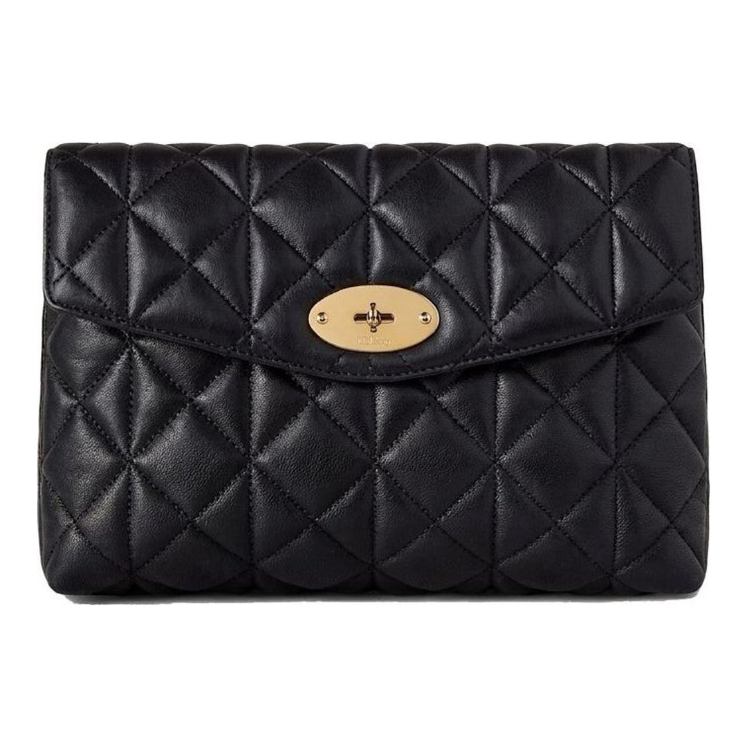 Large Darley Quilted Pouch | Mulberry | Club21 - packshot