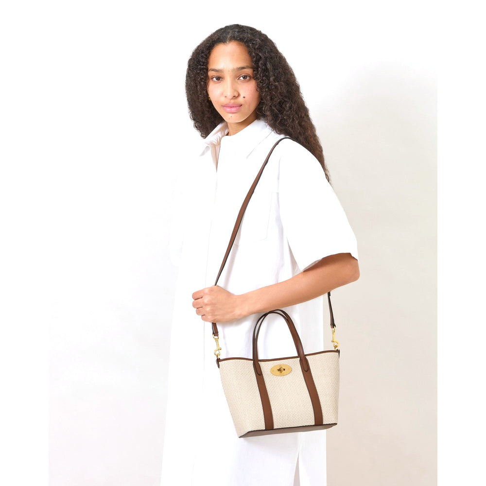 Mini Bayswater Raffia Tote | Mulberry | Club21 - packshot