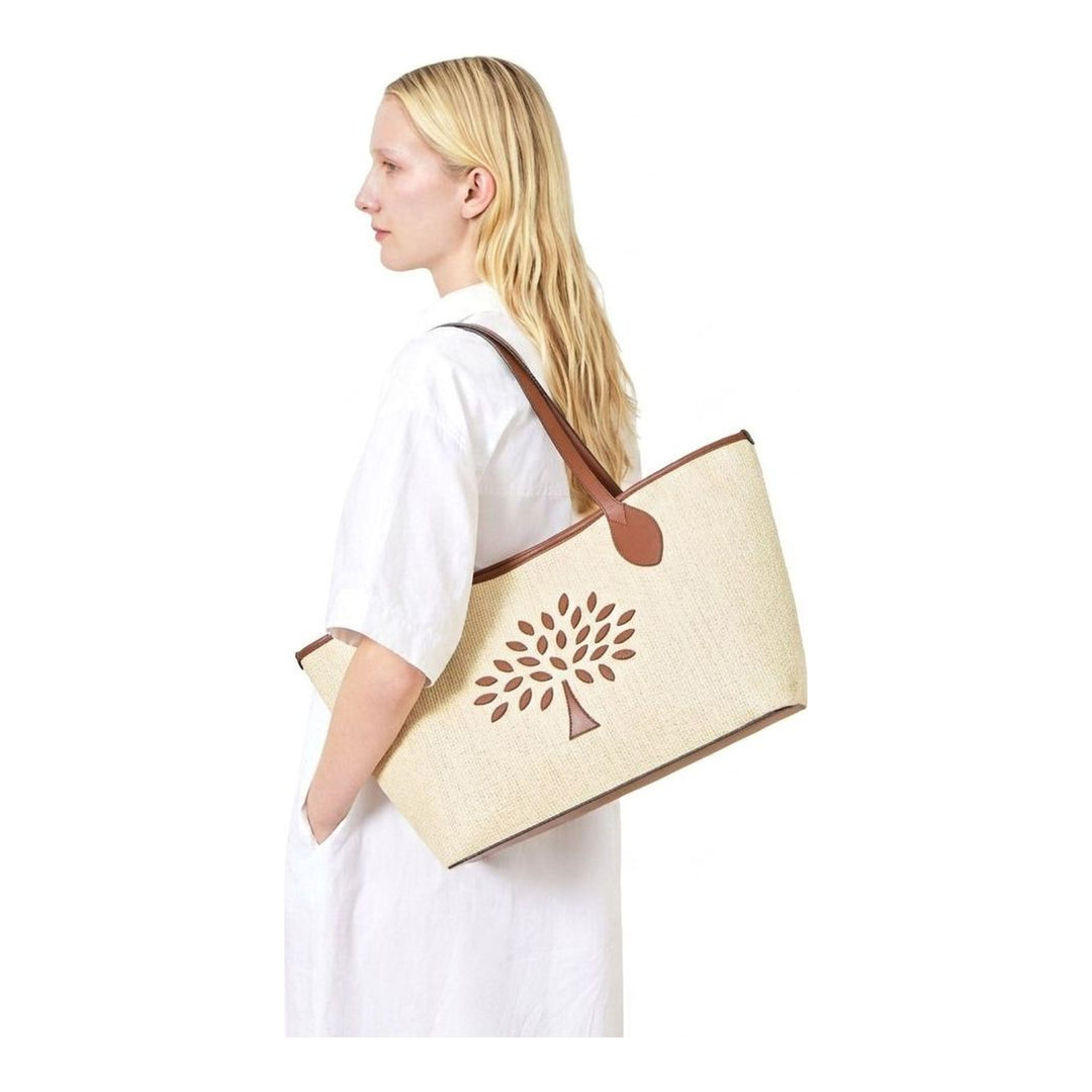 Small Tree Tote Raffia | Mulberry | Club21 - packshot