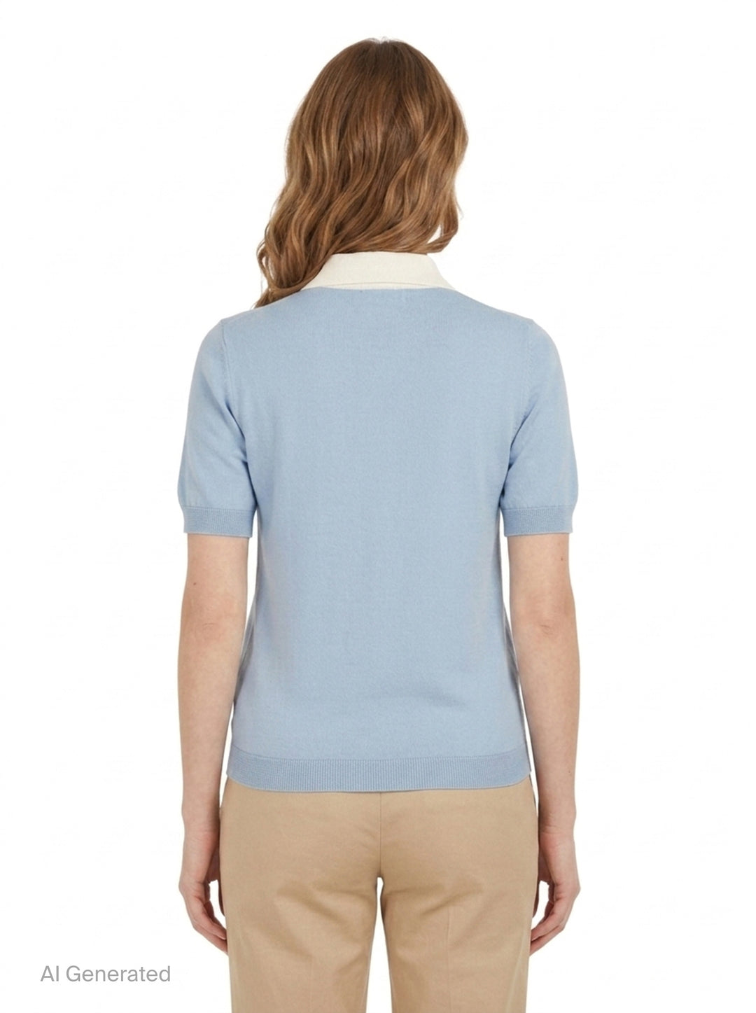 Contrast Collar Knit Polo | N°21 | Club21 - back