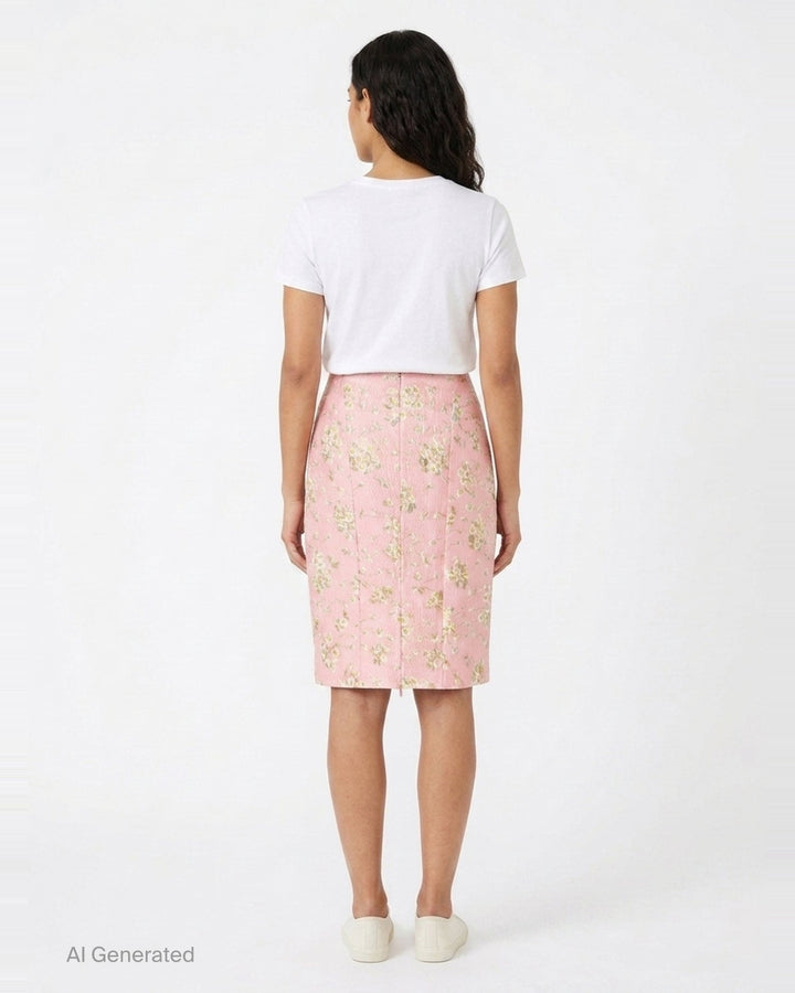 Floral Brocade Pencil Skirt | N°21 | Club21 - back
