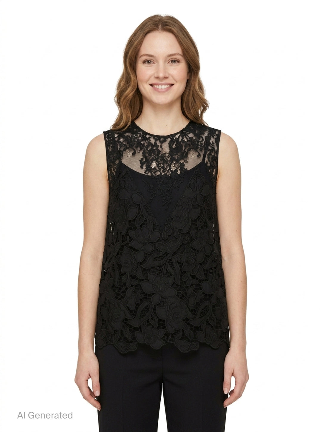 Floral Lace Sleeveless Top | N°21 | Club21 - front