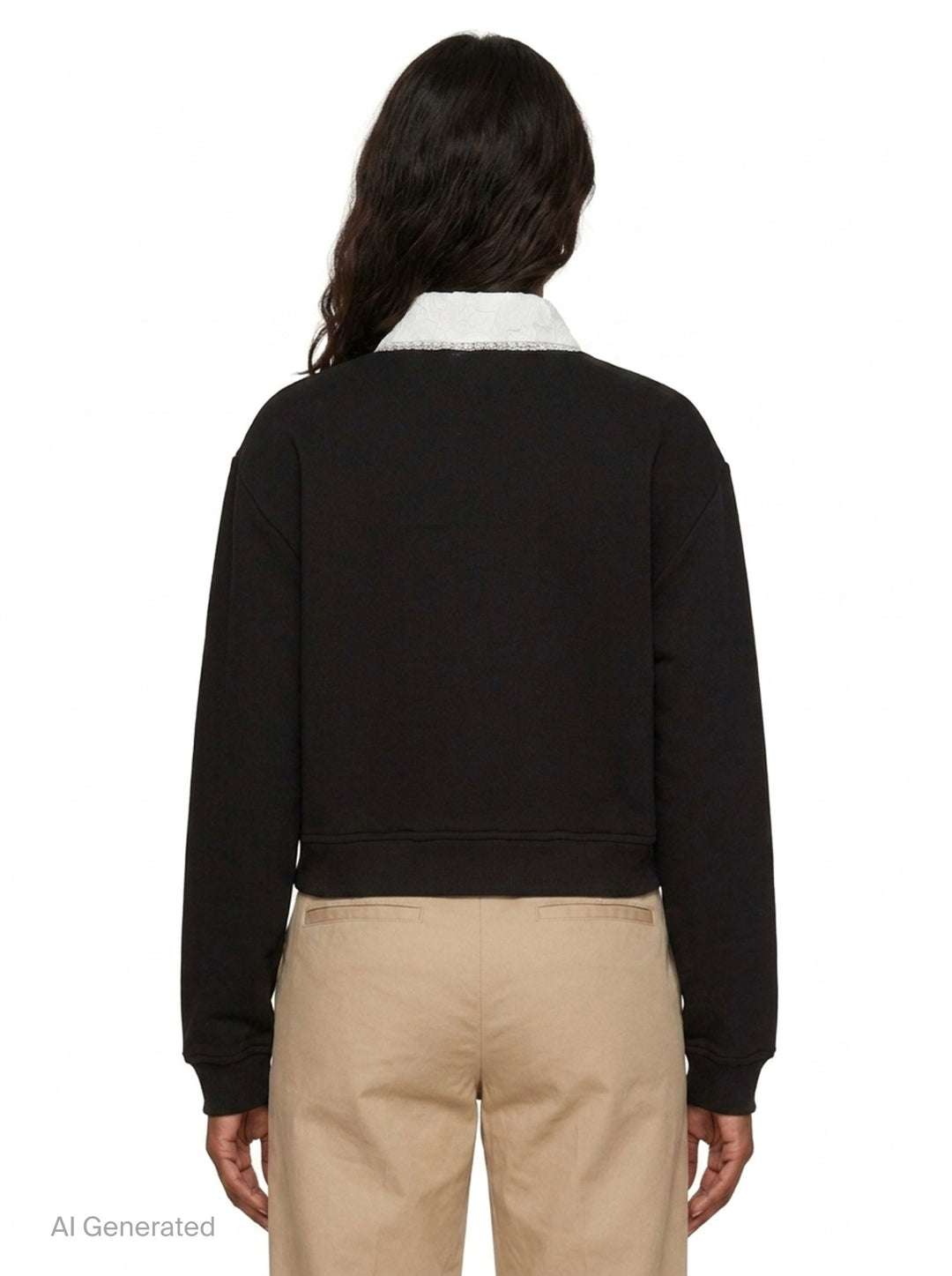 Lace Collar Button Sweatshirt | N°21 | Club21 - back