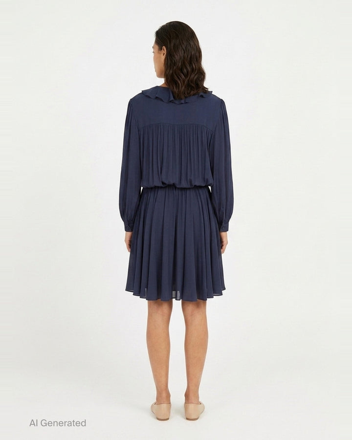 Ruffle Neckline Woven Dress | N°21 | Club21 - back