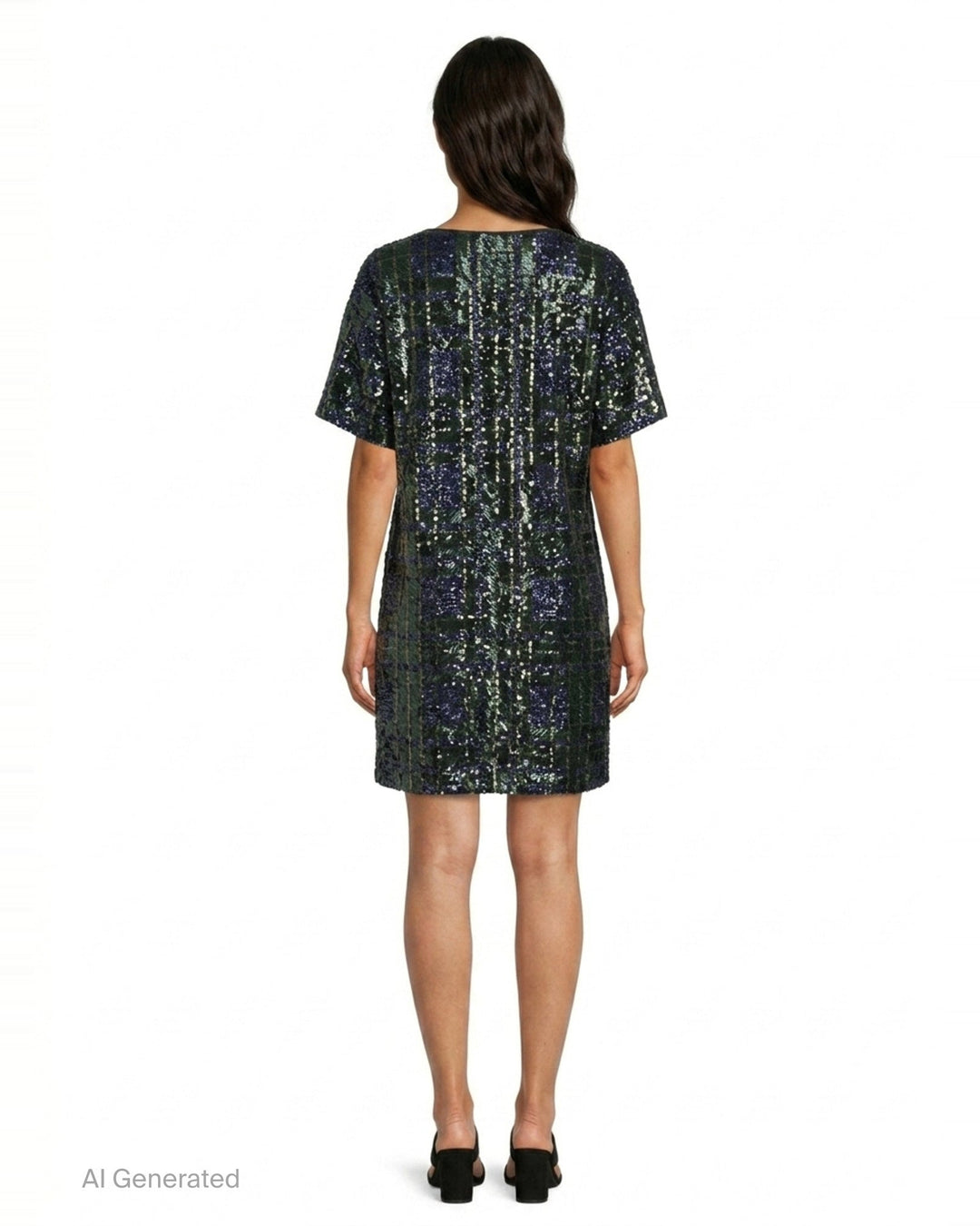 Sequin Plaid Woven Dress | N°21 | Club21 - back