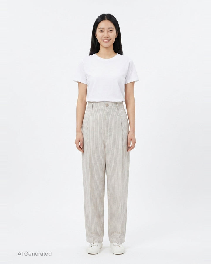 Striped Wide-Leg Pants | N°21 | Club21 - front