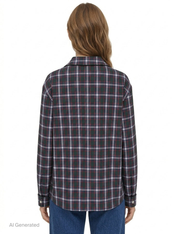 Tartan Lace Trim Shirt | N°21 | Club21 - back