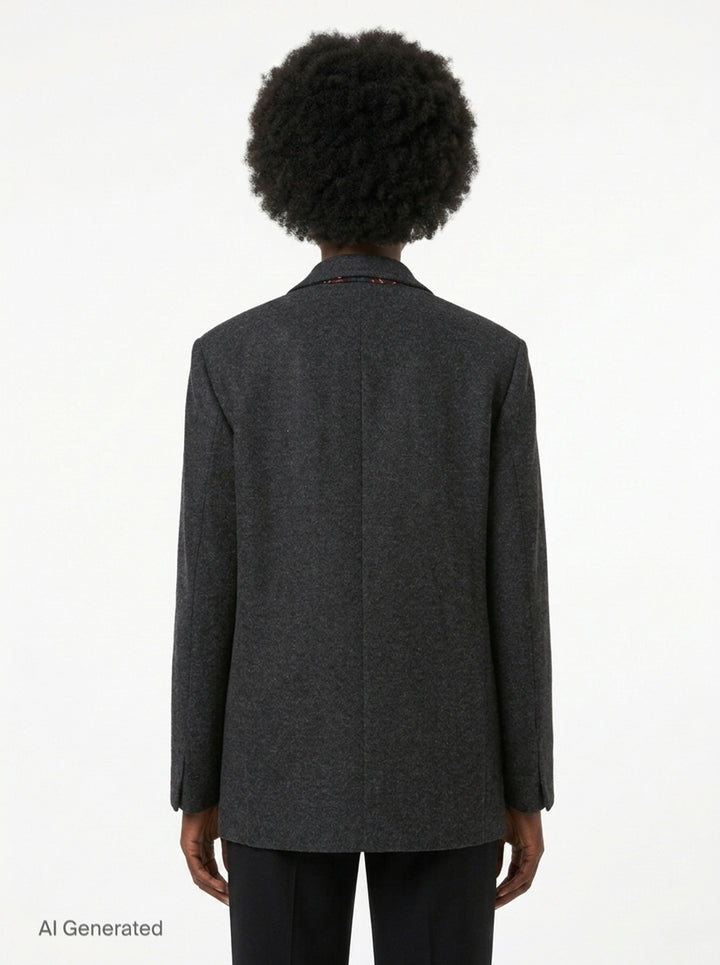 Wool Blend Tailored Jacket | N°21 | Club21 - back